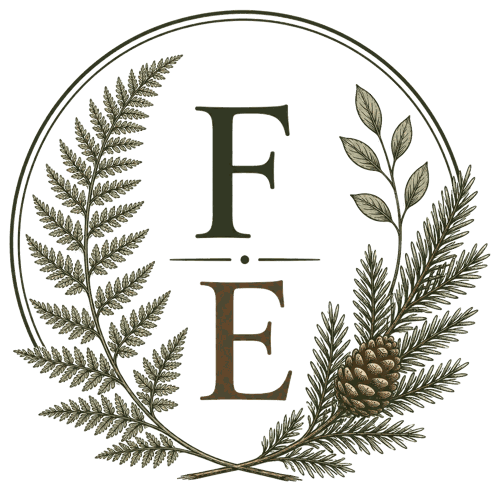 Fernwood Escape botanical monogram